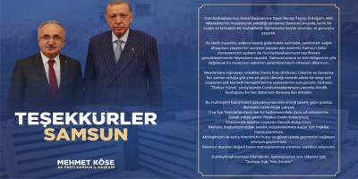 Ak Parti Teşekkür İlanı 